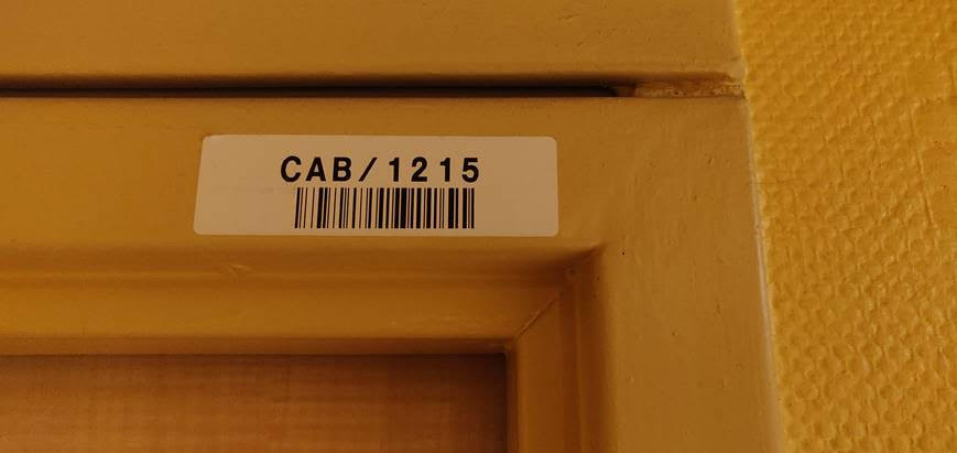 Exemple étiquette pièce